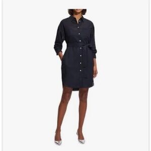 NWT Darkest Navy Baltic oversized shirt dress $445